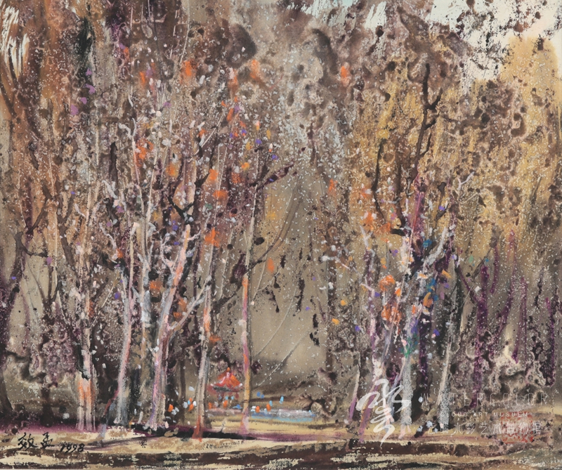 张效孟 《秋韵》 36*30cm 1998年